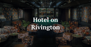 Interior shot of Hotel on Rivington's bar