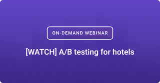 [WATCH] A/B testing for hotels