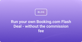 Run your own Booking.com Flash Deal - without the commission fee