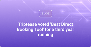 Triptease voted 'Best Direct Booking Tool' for a third year running