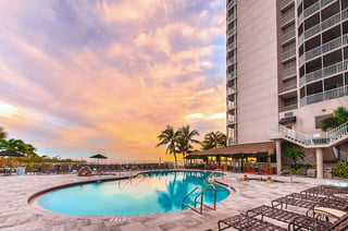 Poolside shot of SunStream Hotels & Resorts