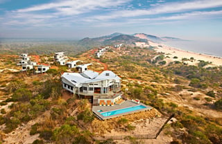 Aerial shot of Saltwater Hotels & Resorts 