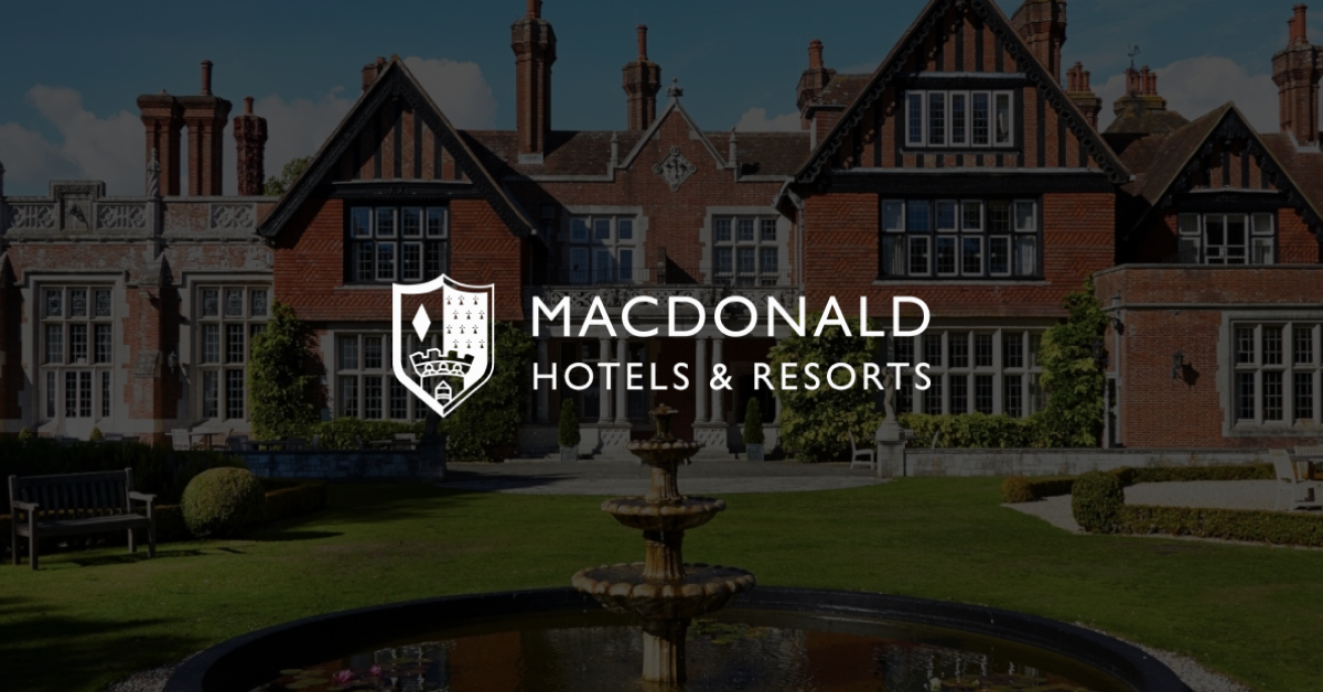 Macdonald Hotels & Resorts property image with logo overlayed