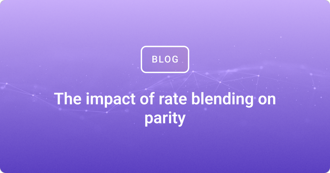 The impact of rate blending on parity